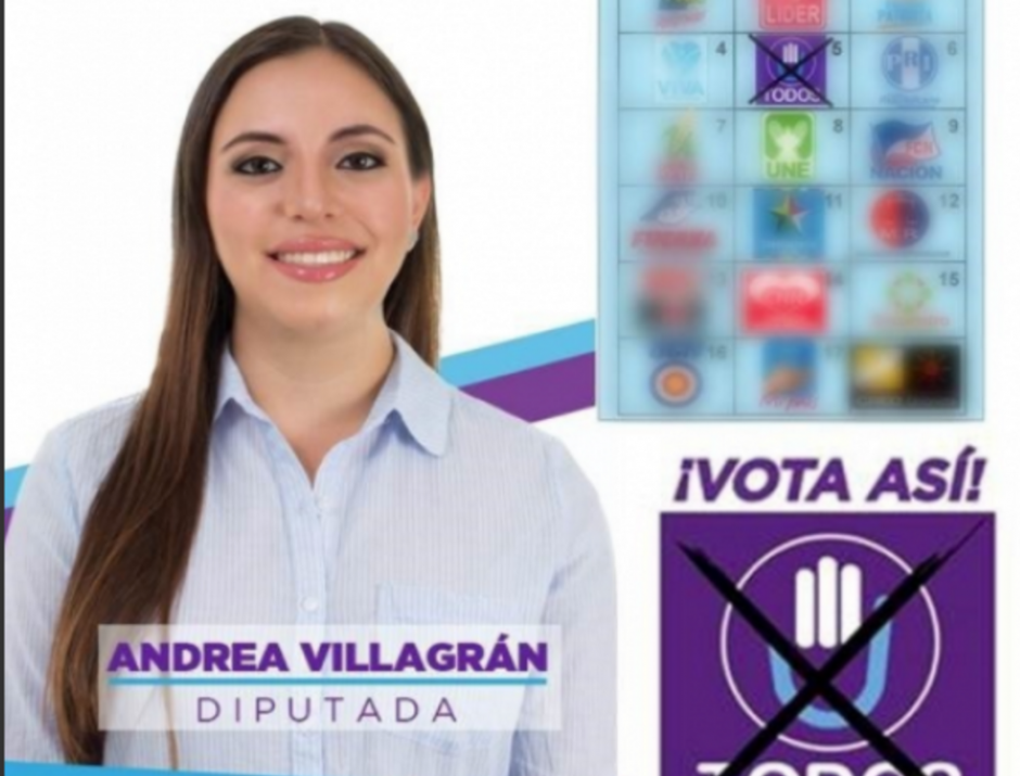 Andrea Villagrán podría ocupar la plaza si el exministro no recibe el finiquito. (Foto: Facebook)
