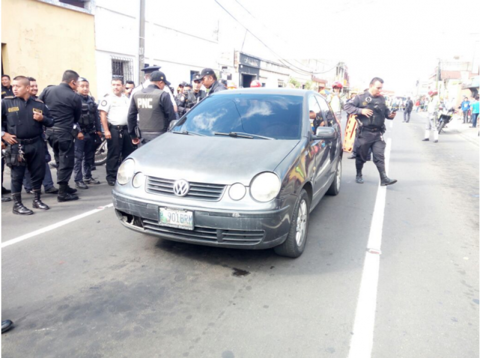 Luego de la persecución, la PNC capturó a los sicarios. (Foto: PNC)&nbsp;
