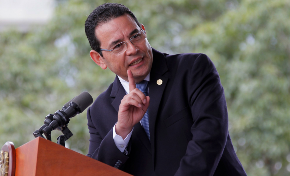 El presidente Jimmy Morales particip&oacute; en varias actividades este jueves. (Foto: Gobierno)