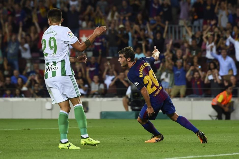 Sergi Roberto anot&oacute; uno de los goles para el Barcelona. (Foto: AFP)