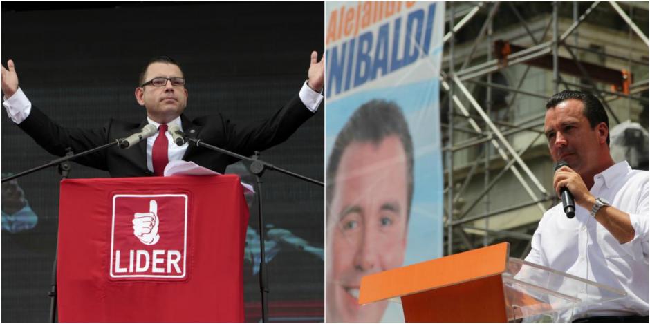 Una sociedad relacionada al exministro Alejandro Sinibaldi pagó publicidad a favor de Manuel Baldizón en la campaña de 2015. (Fotos: archivo/Soy502).&nbsp;