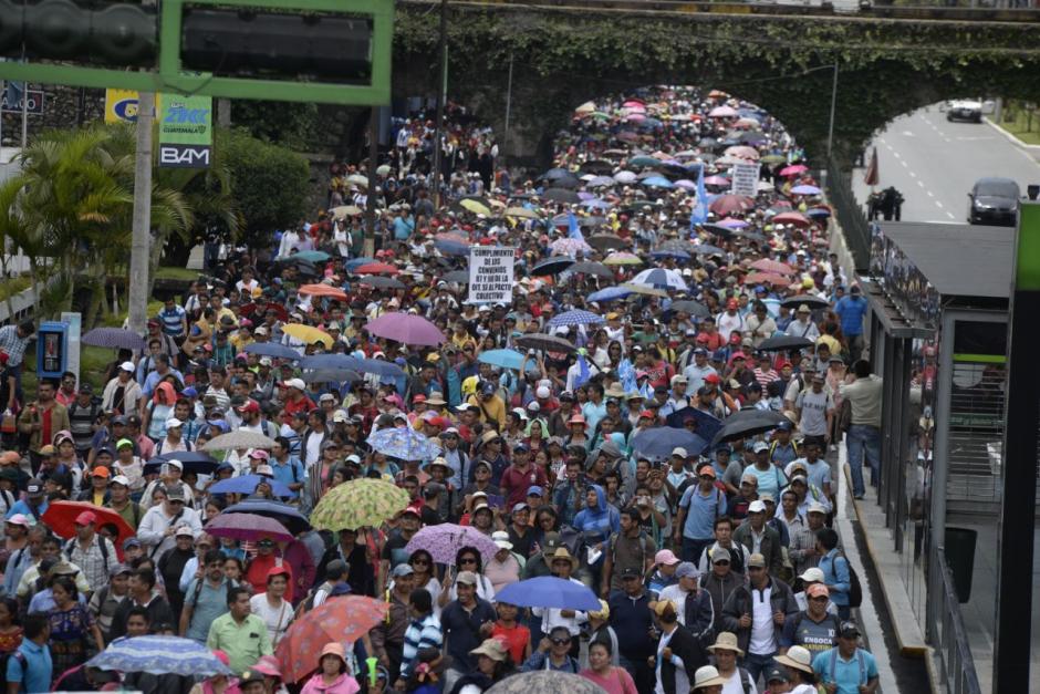 La movilizaci&oacute;n de maestros tendr&aacute; impacto en el tr&aacute;fico. (Foto: Wilder L&oacute;pez/Soy502)