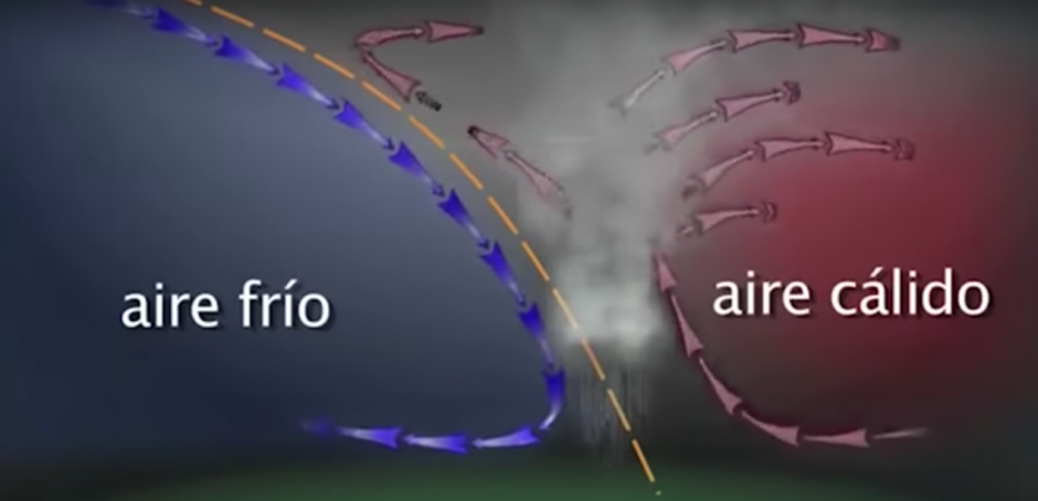En un video la Conred explica en qu&eacute; consiste un frente fr&iacute;o. (Foto: captura de pantalla)