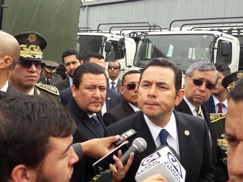 El presidente Morales pregunt&oacute; si alguien procura por los derechos humanos en Guatemala. (Foto: Roberto Caubilla/Soy502)