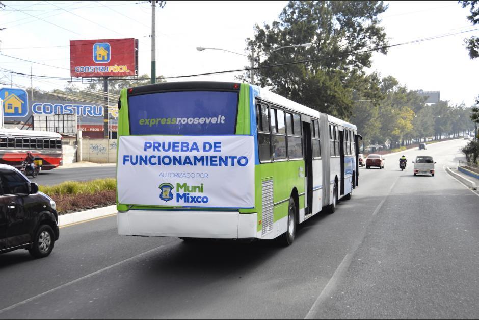 Realizar&aacute;n pruebas de funcionamiento del Express Naranjo previo a la inauguraci&oacute;n el pr&oacute;ximo s&aacute;bado. (Foto: Archivo/Soy502)
