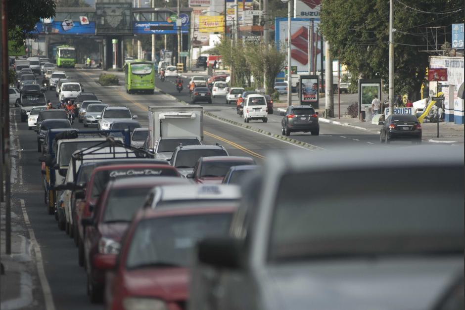 A partir de enero de 2018 deberás salir 30 minutos antes de lo que lo hiciste en 2017 para llegar a tu destino a tiempo. (Foto: Archivo/Soy502)
