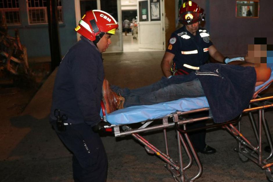 El piloto traslad&oacute; a un centro asistencial a su compa&ntilde;ero de labores. (Foto: Bomberos Municipales)&nbsp;