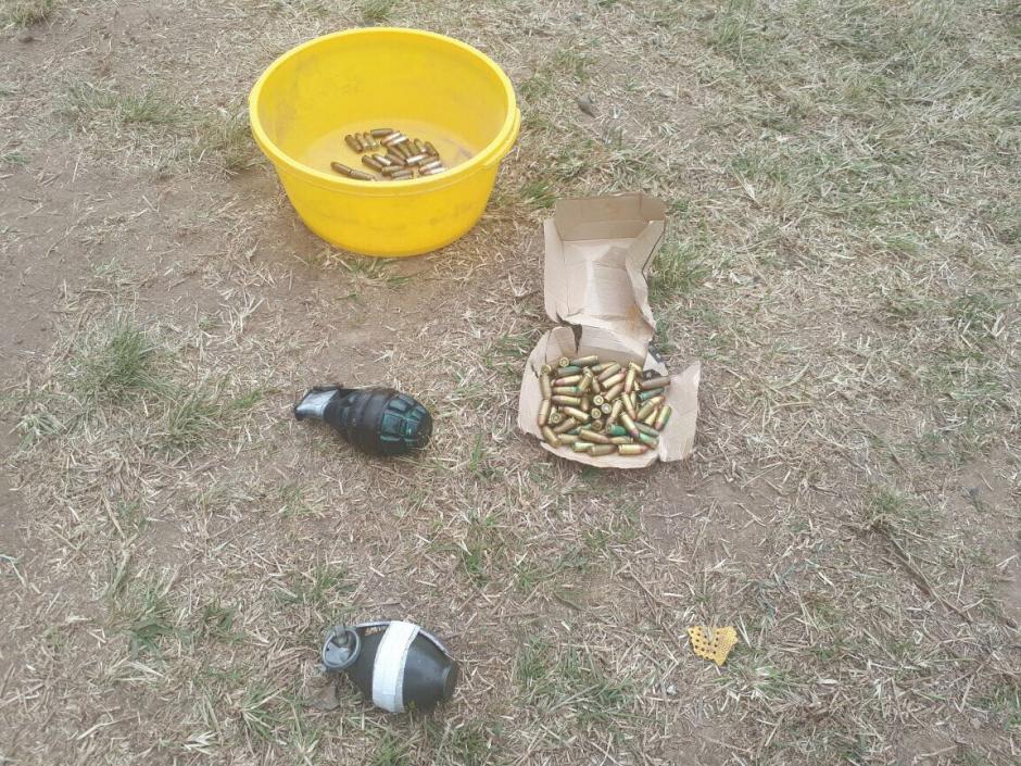 Dos granadas de fragmentaci&oacute;n fueron localizadas a pandilleros de la estructura criminal Barrio 18.