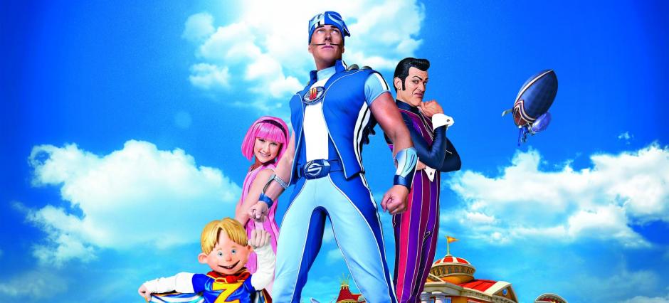 Stefan Karl Stefansson (D) dio vida a Robbie Rotten, junto a Julianna Rose Mauriello (Stephanie) y&nbsp;Magn&uacute;s Scheving (Sportacus). (Foto: Archivo)
