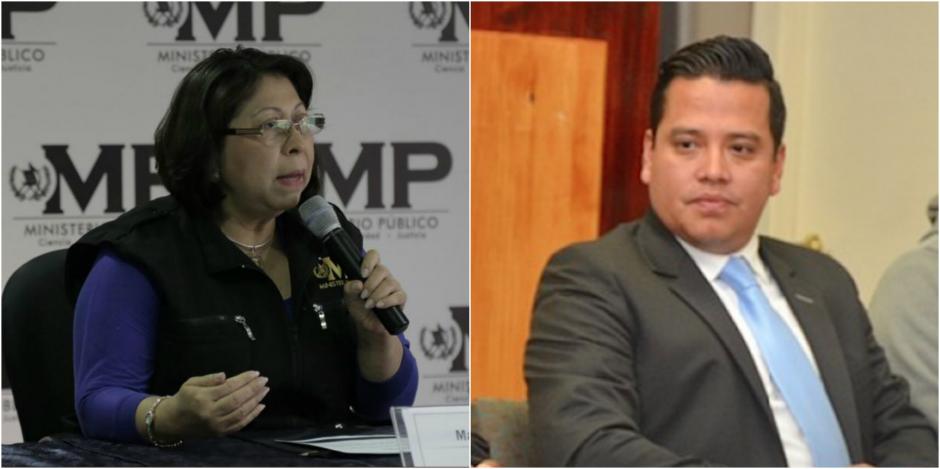 Mayra V&eacute;liz es la secretaria del MP, y Marvin M&eacute;rida, excomisionado ad honorem. (Fotos: Archivo/Soy502)&nbsp;