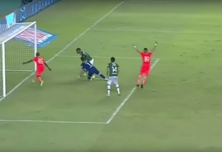 El equipo de Jerez remont&oacute; en el segundo tiempo. (Foto: captura de pantalla)