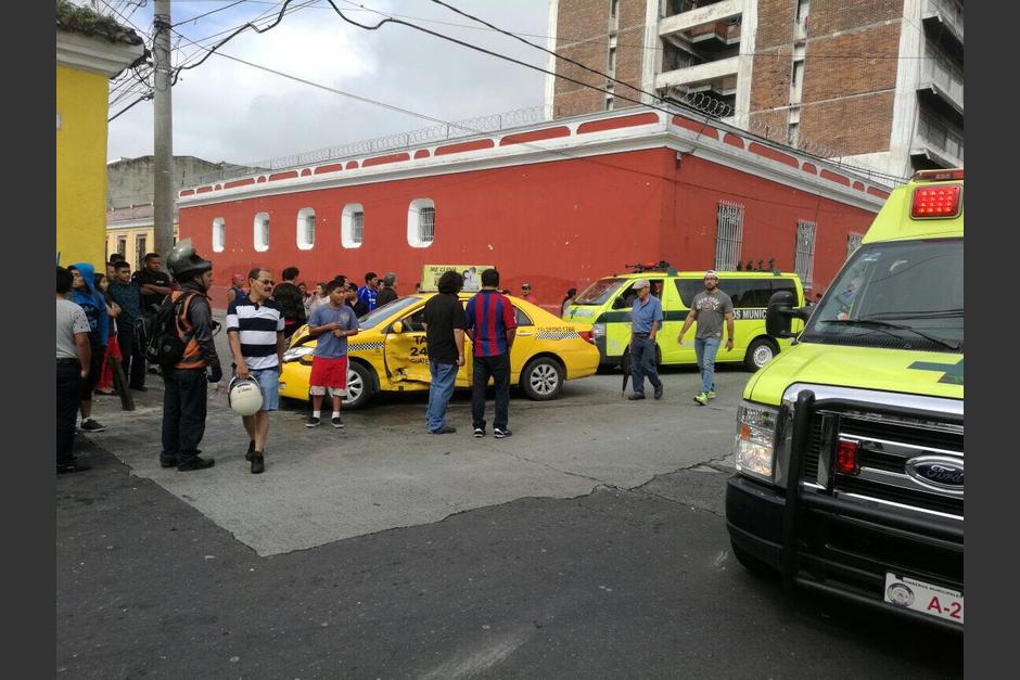 El accidente se registr&oacute; en la zona 1. (Foto: Amilcar Montejo/PMT)