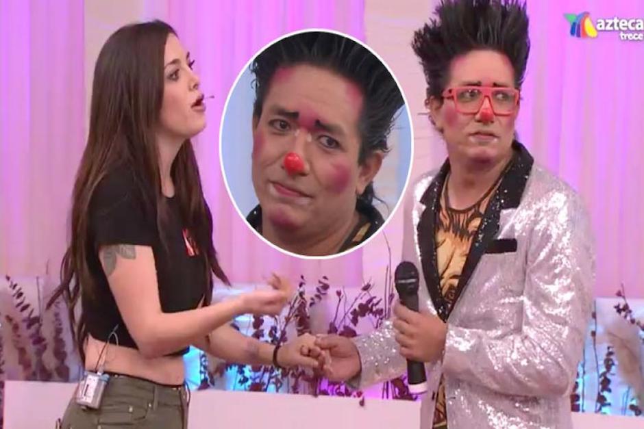 El presentador fue rechazado durante una transmisión en vivo cuando le declaró su amor a la mujer. (Imagen: TV Notas)