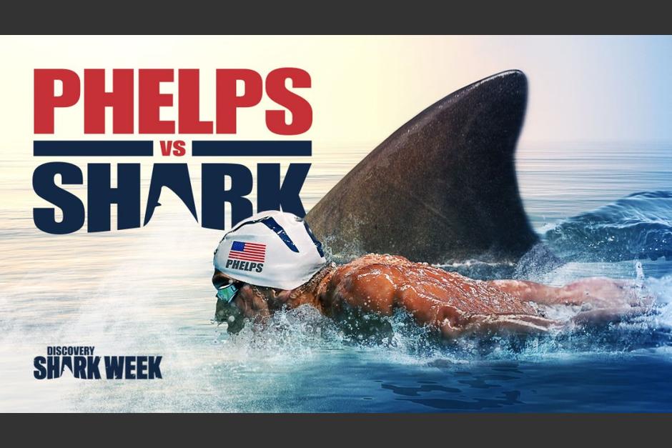 Michael Phelps se enfrentar&aacute; a un tibur&oacute;n durante la "Shark Week" de Discovery Channel. (Foto: Discovery Channel)
