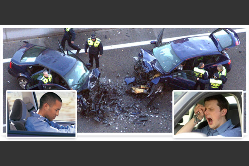 Muchos accidente son causados por quedarse dormidos al volante. (Foto: Twitter)