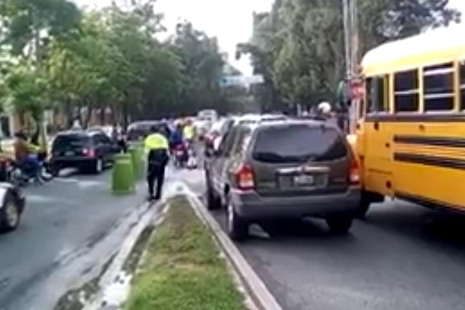 El reinicio de clases en la Usac ha generado tr&aacute;fico en el Perif&eacute;rico, San Crist&oacute;bal y colonias aleda&ntilde;as. (Foto: PMT Mixco)