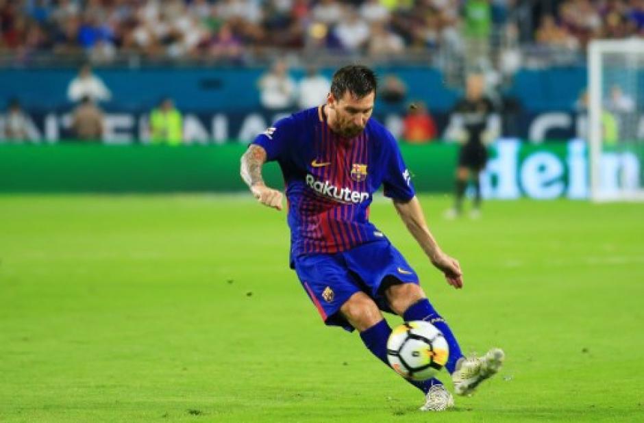 Leo Messi anot&oacute; el primer gol del encuentro. (Foto: AFP)