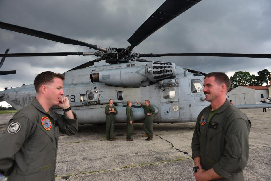 60 "marines" arribaron a Guatemala este lunes. (Foto: Jes&uacute;s Alfonso/Soy502)