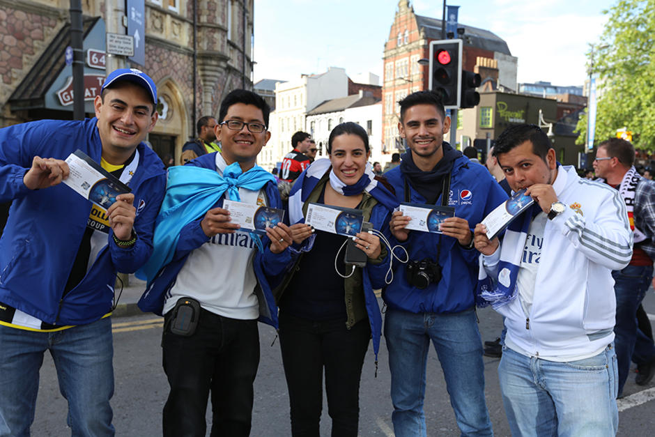 Ellos saben cómo se vive la final de la Champions. (Foto: cortesía Pepsi)&nbsp;