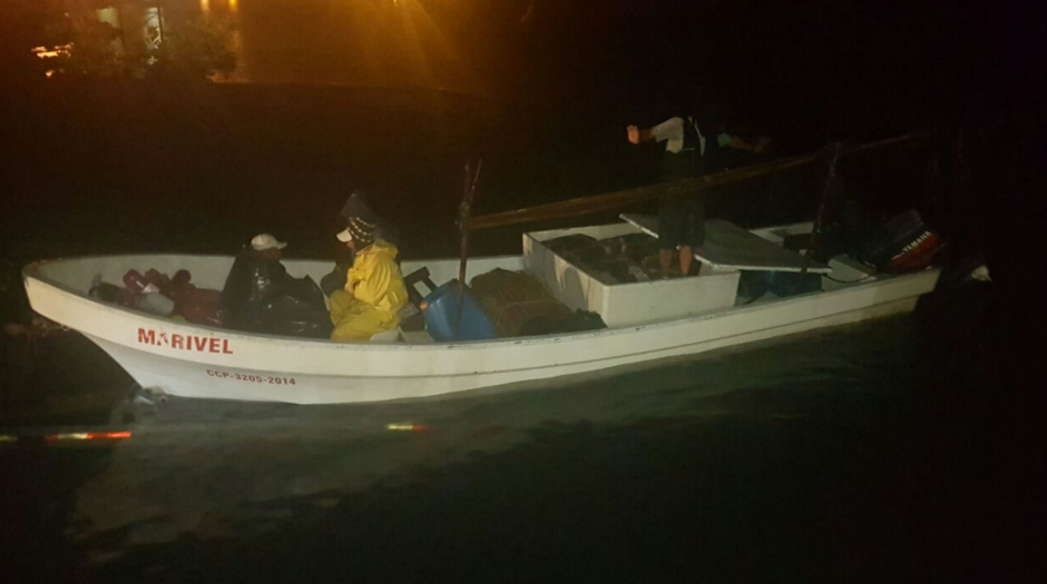 La embarcaci&oacute;n fue ubicada por la PNC. (Foto: MP)&nbsp;