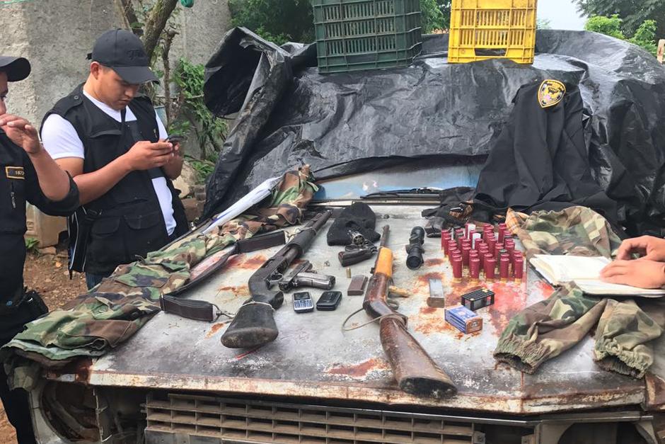 Las autoridades realizan una serie de allanaminetos en Jutiapa para desarticular una peligrosa banda de sicarios. (Foto: MP)