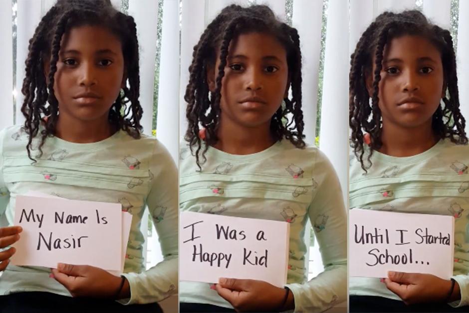 Nasir cuenta a trav&eacute;s de un video los maltratos que ha sufrido por parte de su compa&ntilde;eros. (Captura de video)