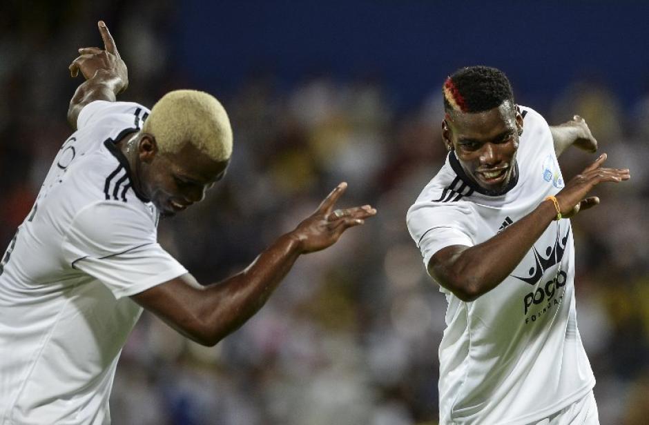 Paul y Mat&iacute;as Pogba compartieron equipo en el partido disputado en el estadio Atanasio Girardot. (Foto: AFP)