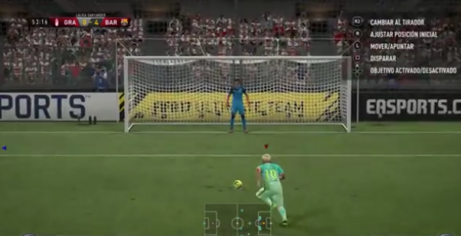El penalti Messi Su&aacute;rez en FIFA 17 es un hit en las redes. (Foto: Captura de video)
