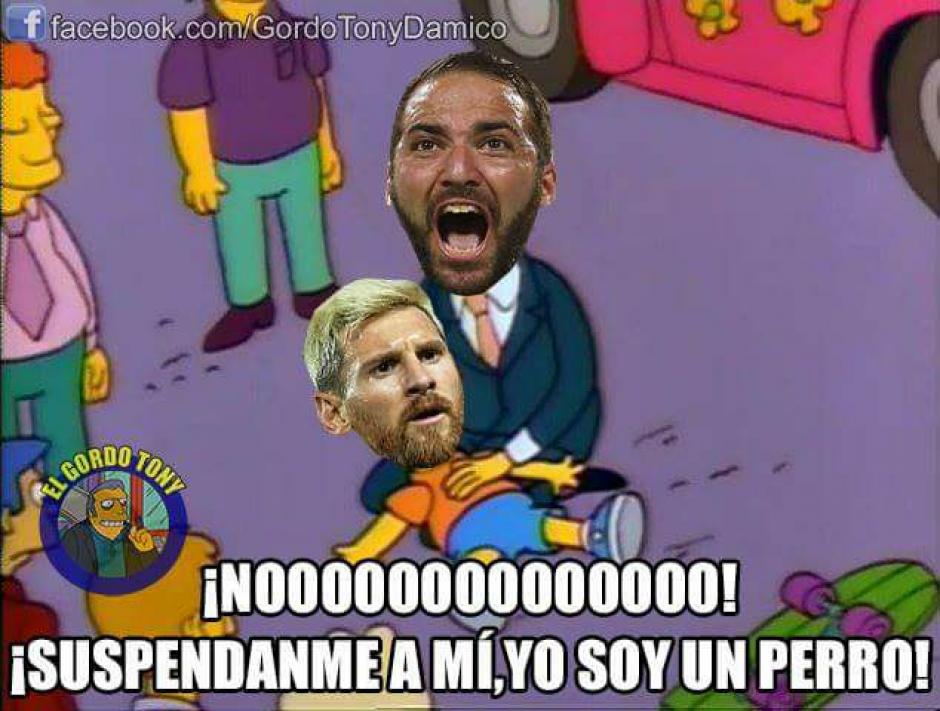 Higua&iacute;n y Messi protagonistas de los memes. (Foto: Twitter)