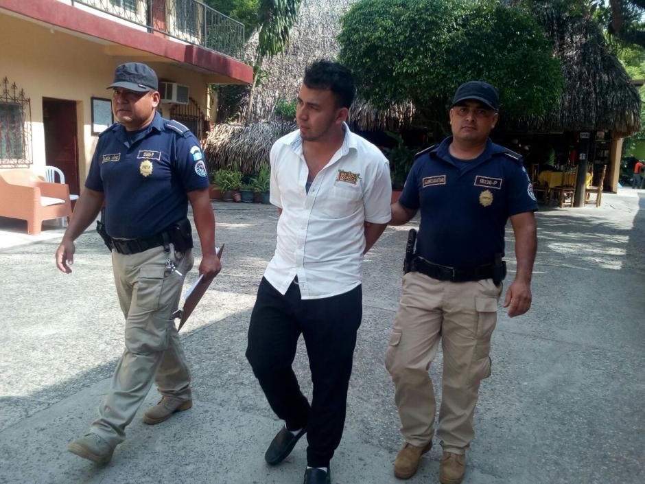 El detenido es acusado de violación a turista. (Foto: PNC)&nbsp;