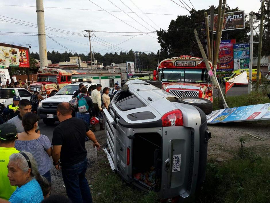 El incidente se produjo frente a un centro comercial de Villa Canales. (Foto: Dalia Santos)