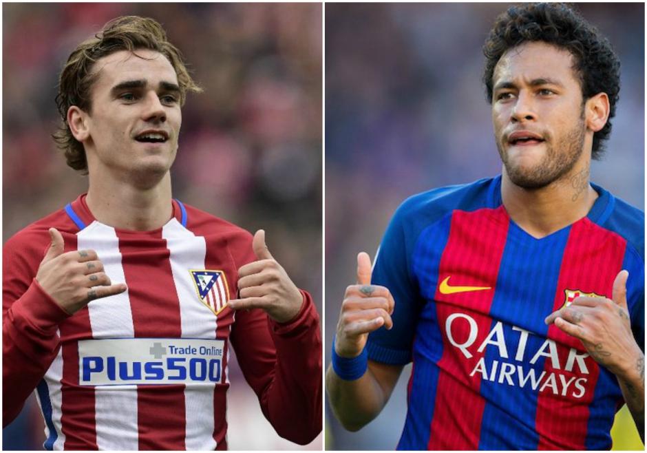 Al parecer, Neymar imit&oacute; el festejo que Griezmann acostumbra despu&eacute;s de anotar goles.&nbsp;