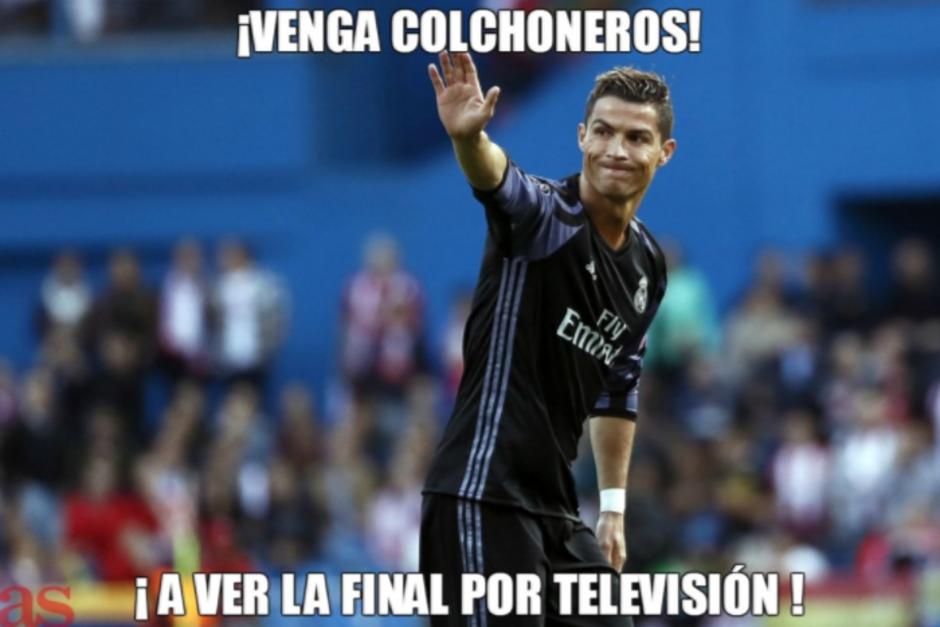 CR7 manda a los colchoneros a ver la final por TV. (Foto: Twitter)