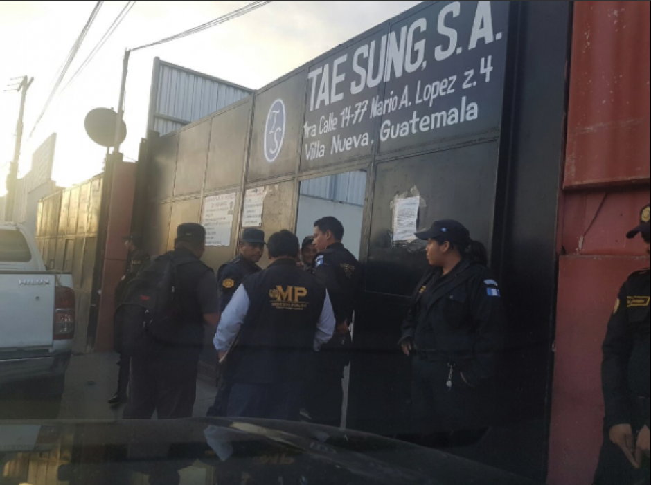 Esta es una de las maquilas allanadas por fraude en Villa Nueva. (Foto: MP)&nbsp;