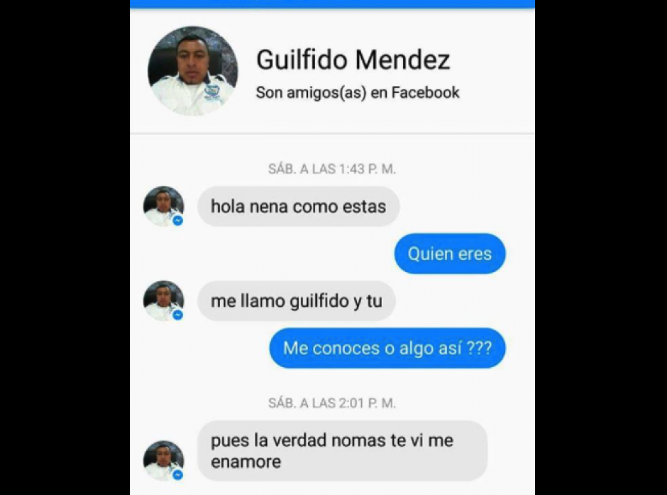 Varias capturas de pantalla circulan en las redes sociales. (Foto: Villa Nueva en Gr&aacute;ficas)  