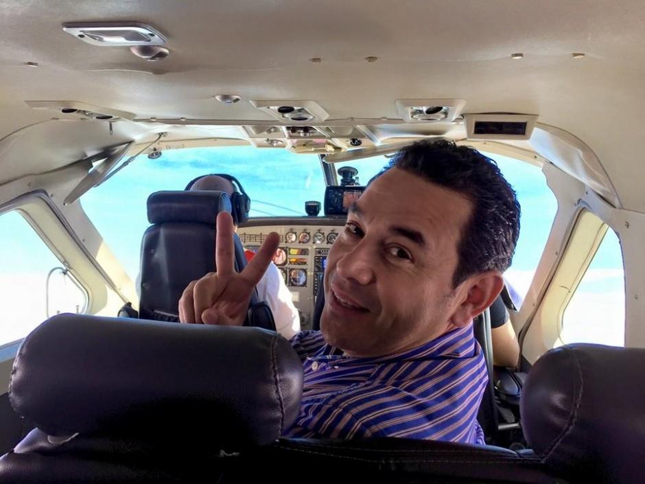 El mandatario se transporta en helic&oacute;ptero a sus actividades en la provincia. (Foto: Archivo/Soy502)