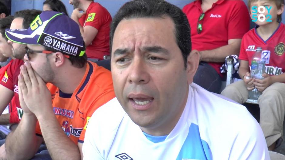 El presidente Morales es un ferviente seguidor de Municipal. (Foto: Captura de video)