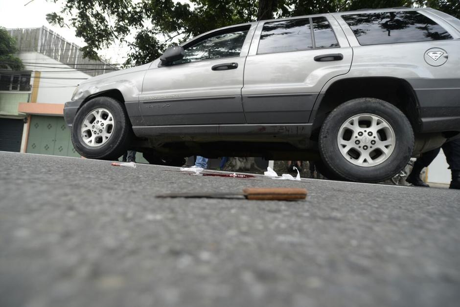 Este fue el cuchillo que utiliz&oacute; el hombre. (Foto: Wilder L&oacute;pez/Soy502) 