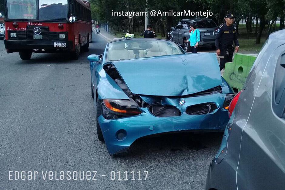 Los veh&iacute;culos colisionaron sin dejar ning&uacute;n herido, sin embargo la PMT estima que hubo exceso de velocidad. (Foto: Am&iacute;lcar Montejo/PMT)