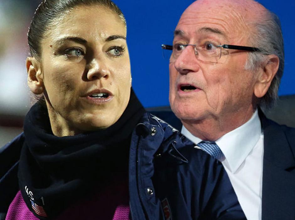 Hope Solo, portera de la Selecci&oacute;n de Estados Unidos denunci&oacute; p&uacute;blicamente a Joseph Blatter por abuso sexual. (Foto: TMZ)