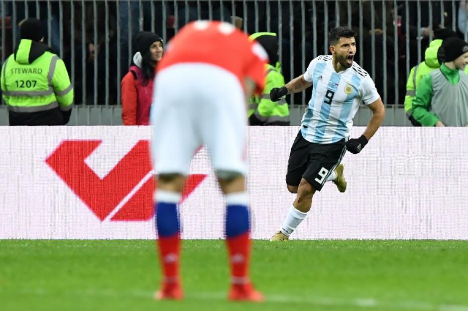 Argentina gan&oacute; a Rusia en un partido amistoso previo al Mundial de de 2018. (Foto: AFP)&nbsp;