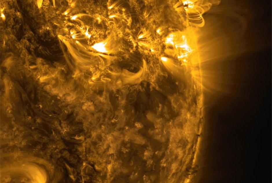 La NASA public&oacute; una curiosa imagen de la tormenta de plasma. (Foto: Tomada de&nbsp;National Geographic)