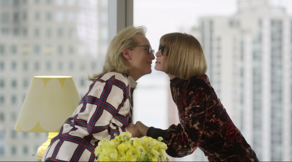 As&iacute; conoci&oacute; Meryl Streep a la verdadera Miranda Priestly. (Foto: captura de pantalla)&nbsp;