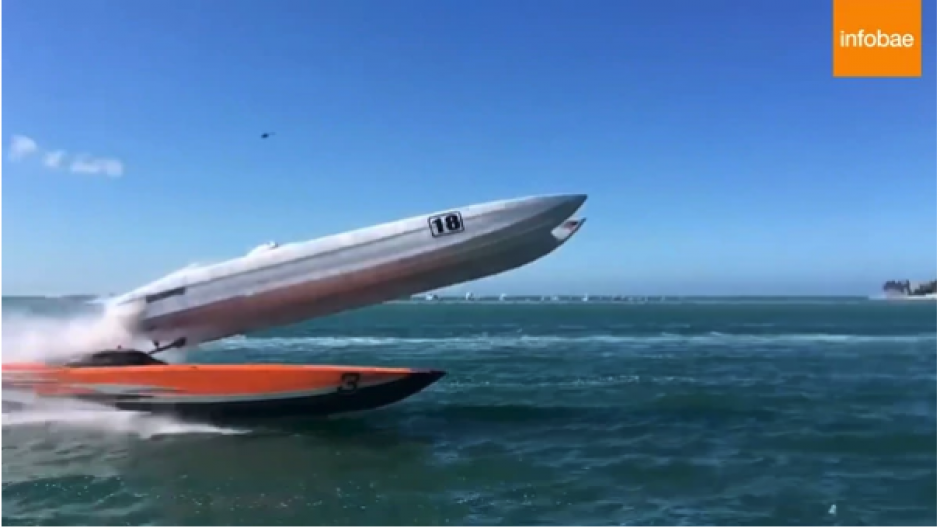 Los espectadores estaban aterrados al ver el impactante incidente. (Foto: Infobae)