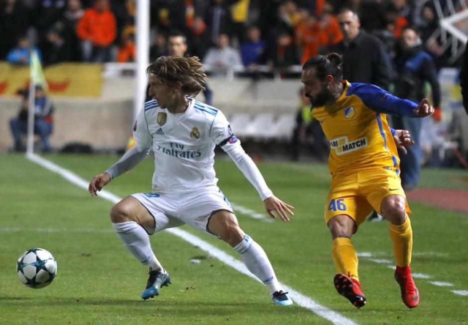 Modric hizo un golazo en el partido ante el Apoel para abrir la goleada. (Foto: AFP)&nbsp;