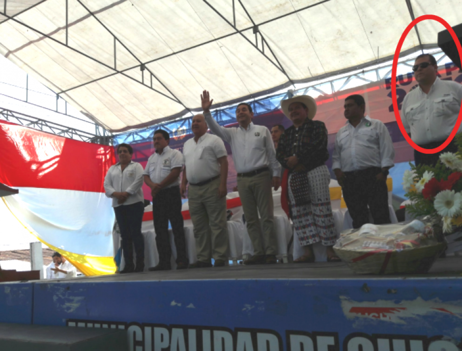 El diputado se&ntilde;alado acompa&ntilde;&oacute; al Presidente durante su gira en Suchitep&eacute;quez. (Foto: AGN)