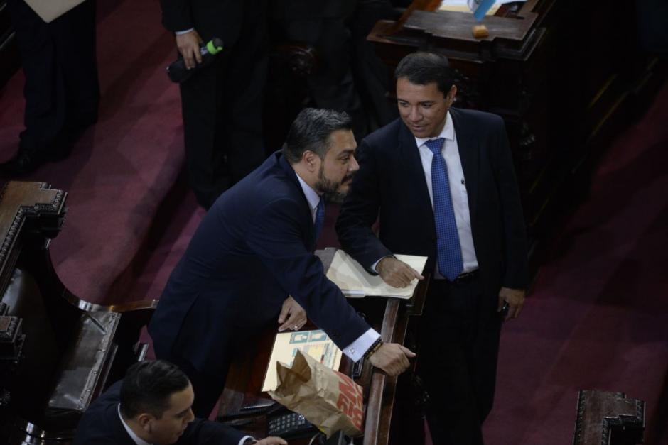 Javier Hern&aacute;ndez y Rudy Pereira fueron los representantes de FCN en la reuni&oacute;n con el presidente Jimmy Morales. (Foto: Archivo/Soy502)