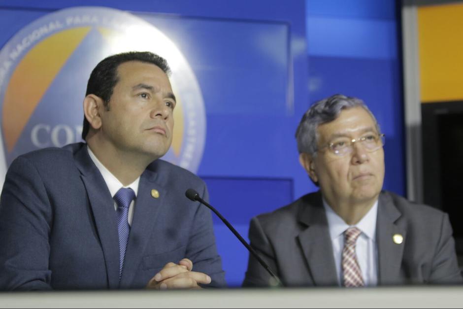 Jimmy Morales decidi&oacute; expulsar a Iv&aacute;n Vel&aacute;squez, pero la Corte de Constitucionalidad fren&oacute; esa decisi&oacute;n. (Foto: Alejandro Bal&aacute;n/Soy502)