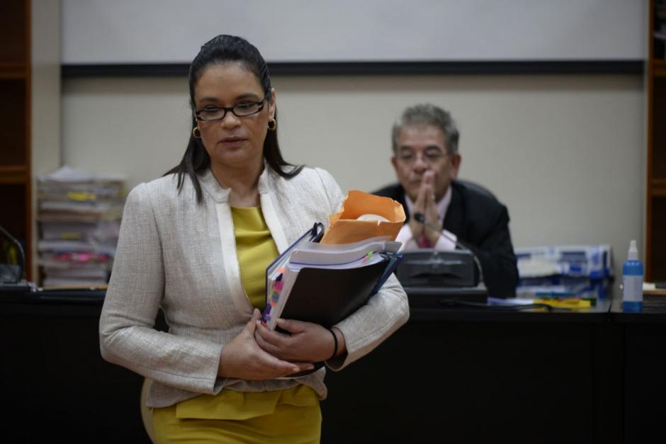 La exvicepresidenta Roxana Baldetti declar&oacute; en la audiencia intermedia. (Foto: Wilder L&oacute;pez/Soy502) 