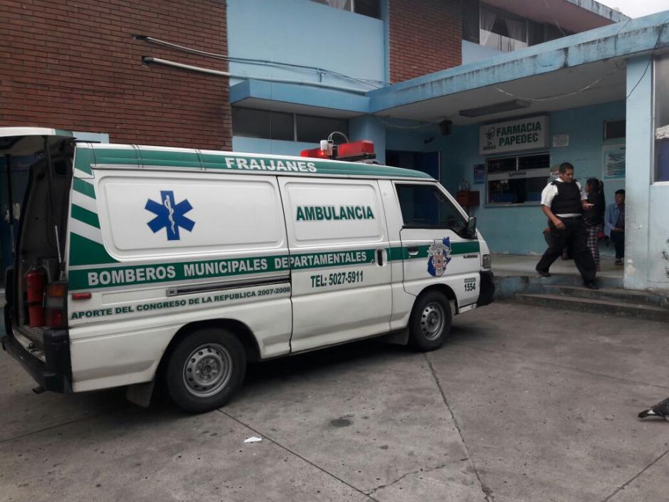 Un beb&eacute; result&oacute; herido durante un ataque armado que se registr&oacute; en la zona 3 de Fraijanes. (Foto: Bomberos Municipales Departamentales)